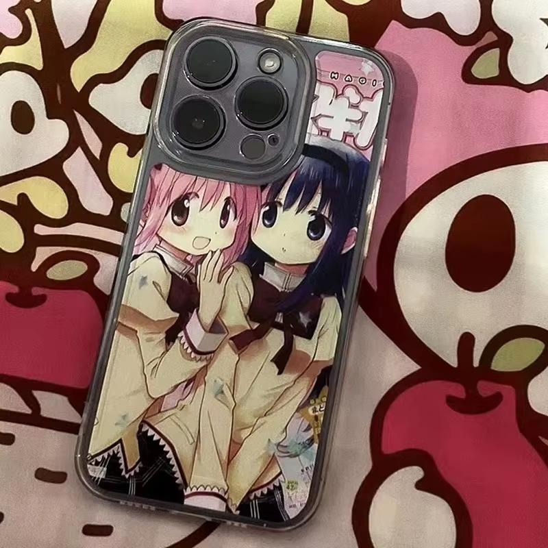 Anime Madoka Magica Phone Case For iPhone 16 e 15 14 13 12 11 Pro Max Plus X XS XR SE 2020 2022 Funda Coque Kaname Madoka