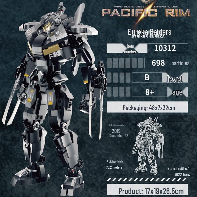 Genuine Pacific Rim Gipsy Danger Mecha Building Blocks Toy Compatible with Other Sets