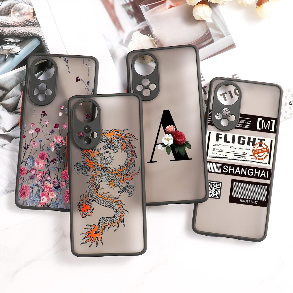 Honor 50 Case Funda Luxury Cover For Huawei Y6 2019 Case For Honor 9A 9X 8X 20 60 P40 Lite P30 Pro P50 Nova 9 Pro Flower Bumper
