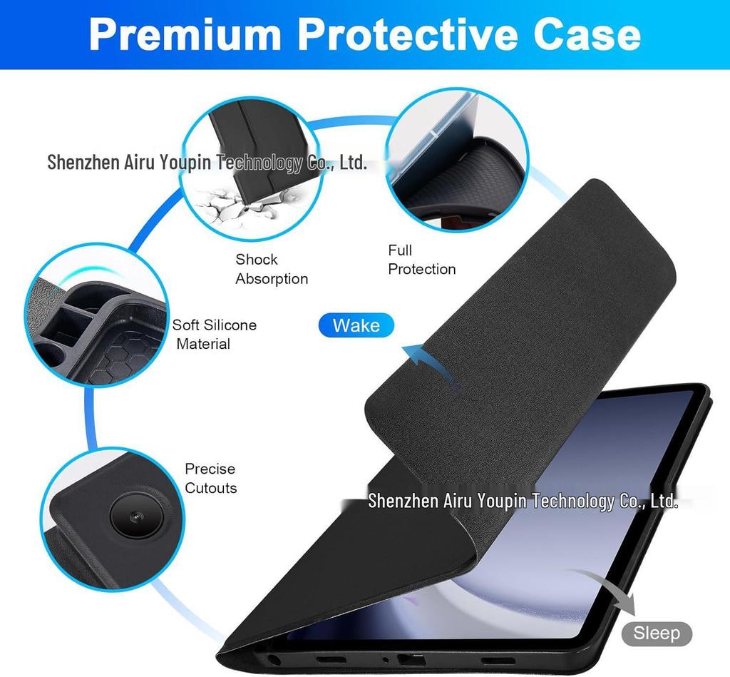 Compatible Apple iPad A16 Tablet Keyboard Case: M4 Backlit Bluetooth RGB Magnetic Shell