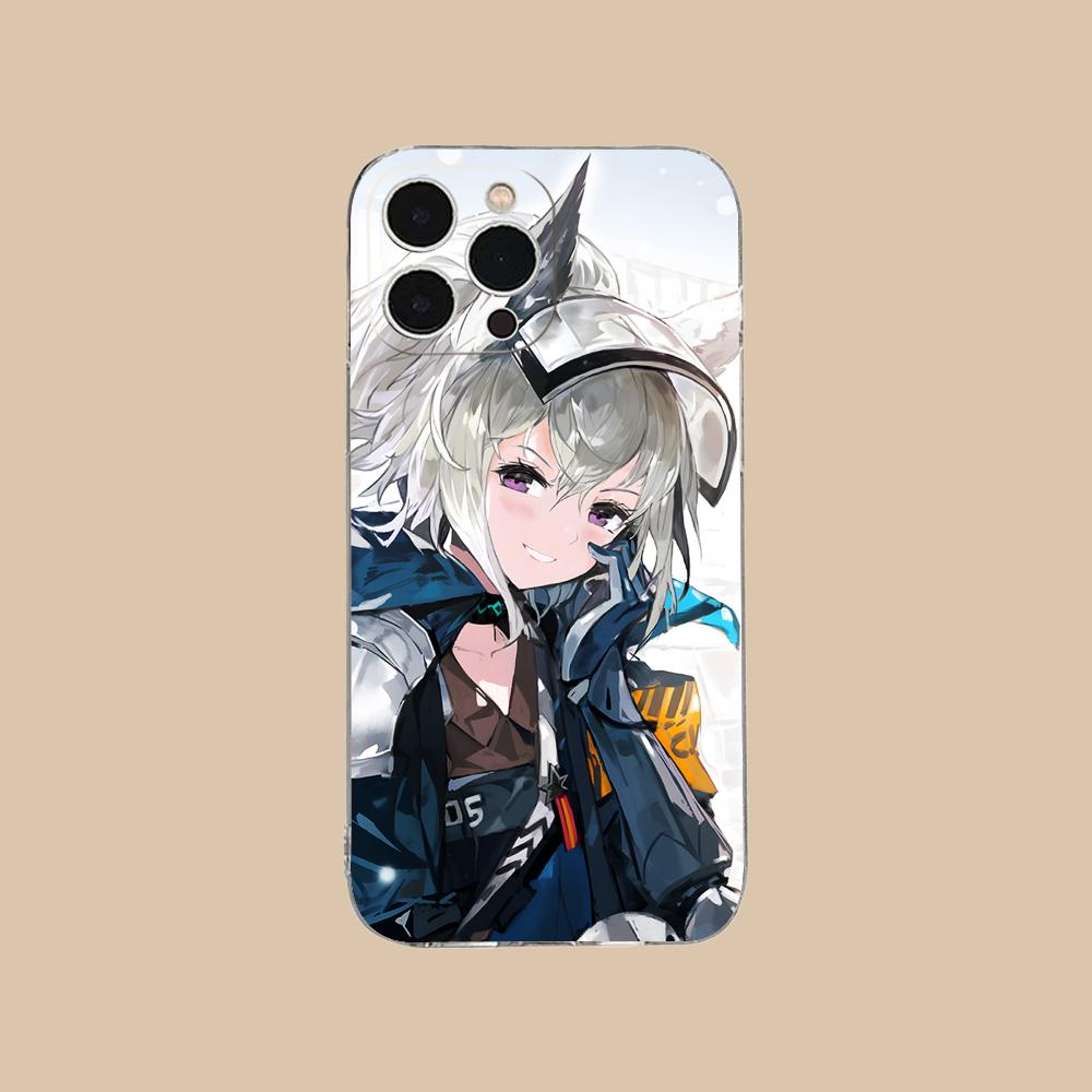 Arknights Grani Clear TPU Mobile Case for iPhone 17 16 15 14 13 12 11 X XR XS Air Pro Max Plus Mini Colorful Cover