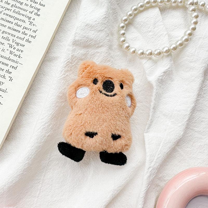 Plush Bear Mobile Phone Airbag Holder Cute Style Desktop Watching Drama Chasing Paste Type Retractable Portable Support