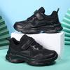White Children's Leather Casual Shoes For Boy Girls Outdoor Running Sneakers Breathable Mesh Kids School Walking Sport Non-Slip