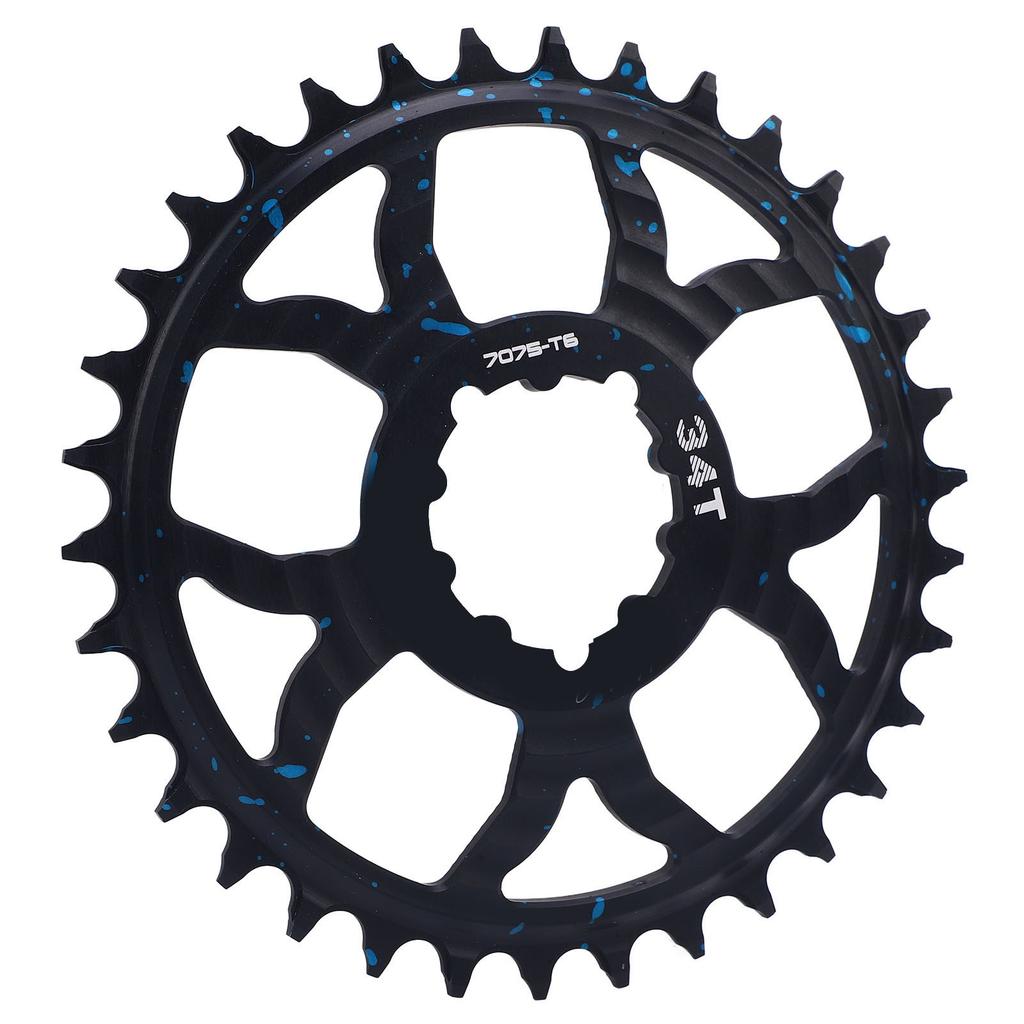 34T Bike Chainring 7075 Aluminum Alloy Positive Negative Tooth Round Chainwheel for GXP Road Bikes