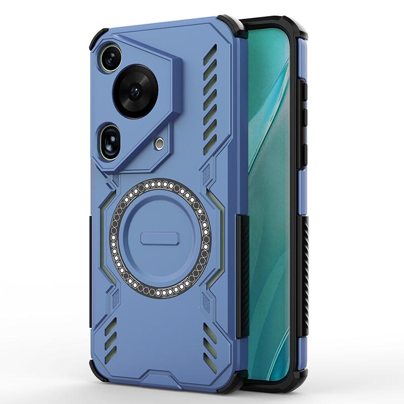 KEYSION Hollow Heat Dissipation Case for Huawei Pura 70 Pro+ Magnetic Cooling Shockproof Phone Cover for Huawei Pura 70 Ultra