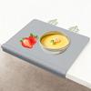 Kids Placemat Washable Non-Slip Placemat Silicone Restaurant Table Mat With Anti-Collision Edge For Kids Table Food Eating