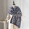  Brand Warm Cashmere Poncho Shawl Scarf Luxury Print Thick Pashmina Winter Blanket Wraps Bufanda Casual Hijab Stoles Echarpe