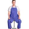 3 Pockets Full Coverage Pottery Apron Adjustable Gardening Pinafore Split Leg Apron  Full Coverage