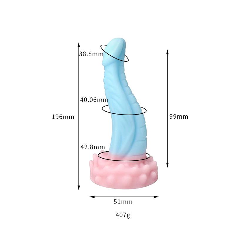Thousand Hundred Fun Silicone Dildo - Female Erotic Toy for Anal Insertion & Masturbation