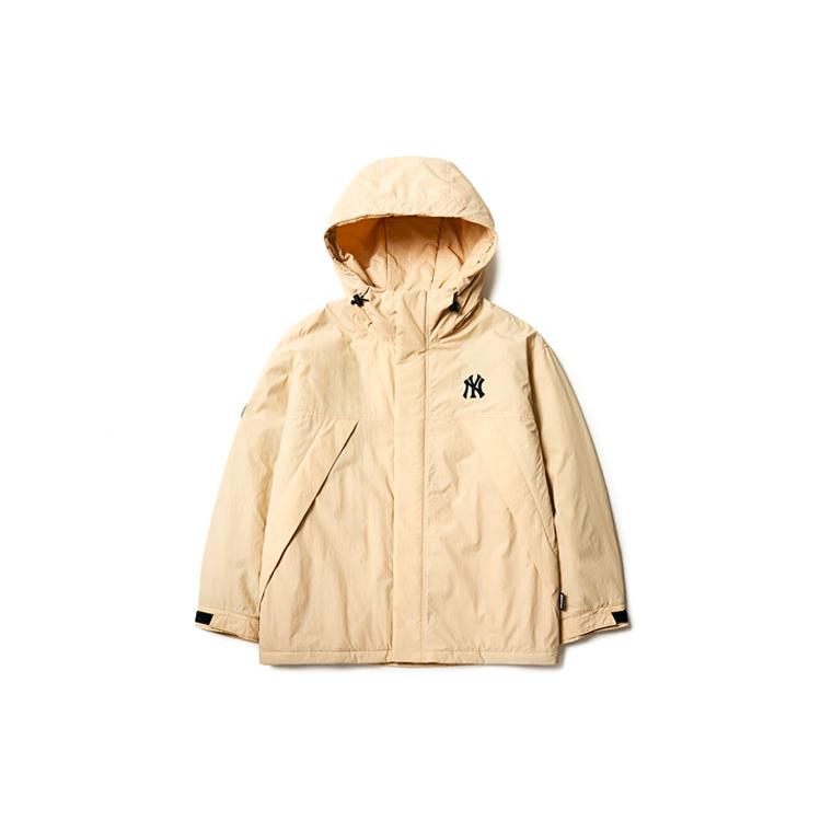 

New MLB Jackets Coats Unisex Beige Yellow 3AWJ04016-50BGS XXL