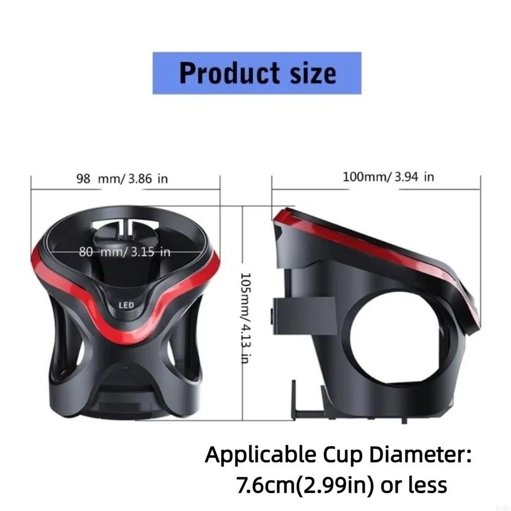 Anti-shake Led Car Cup Stand Nonslip Car Vent Drink Bracket Auto Air Vent Bottle Holder Vehicles