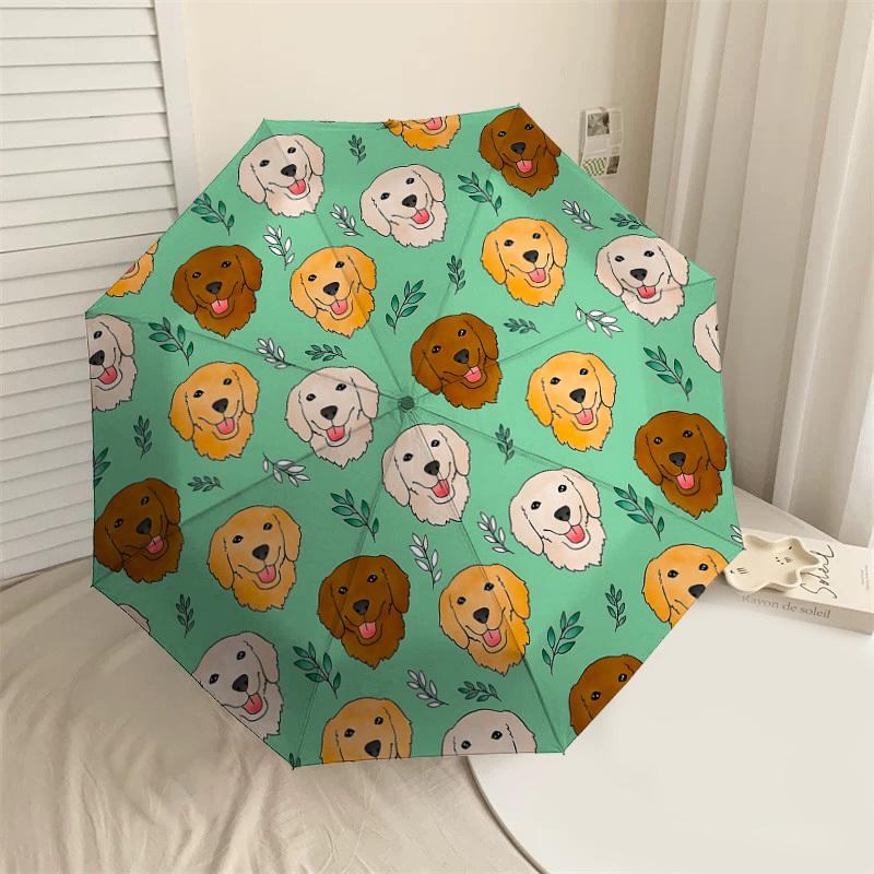 

1PC Dogs Umbrella-8-Rib Reinforced, Automatic Open, Lightweight & Durable, Fashion Accessory for Outdoor, J0362
