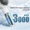 Turbo Handheld Fan 100 Speed 7m/s Strong Wind USB C Rechargeable 3000mAh Battery LED Display Portable Cooling Fan Outdoor Office