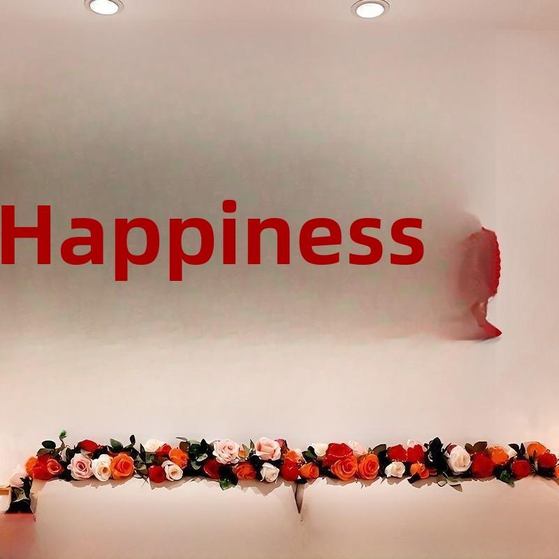 Wedding Decoration Kit Bed Head Hanging Flowers Background Wall New Home Sticker Bedroom Living Room Festive Celebration [wedding room bedroom bedside decoration]