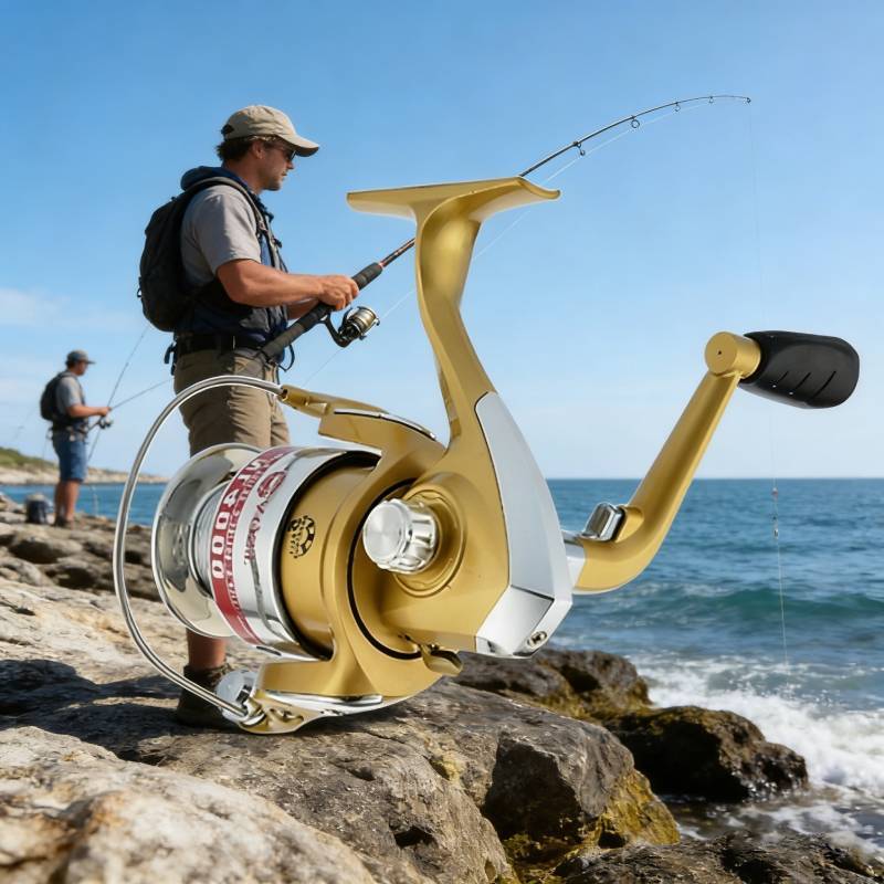 Yumoshi Highperformance Metal Fishing Reel With Steel Shaft And Gear For Deep Sea And Freshwater