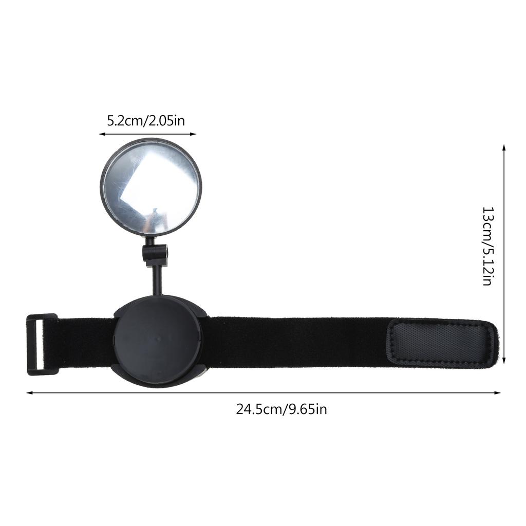 360 Degree Adjustable Bike Rearview Mirror Wrist Band Rear View Mirror Arm Wear Collapsible Handlebar Safety Bike Mirror