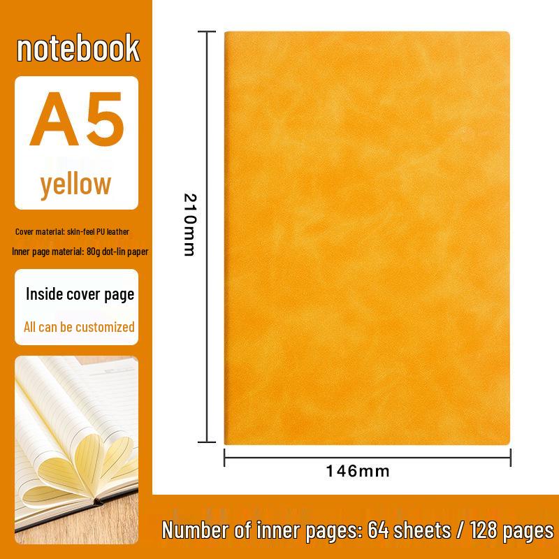 Custom Logo A5/B5 Leather Notebook Gift Set for Office Meetings
