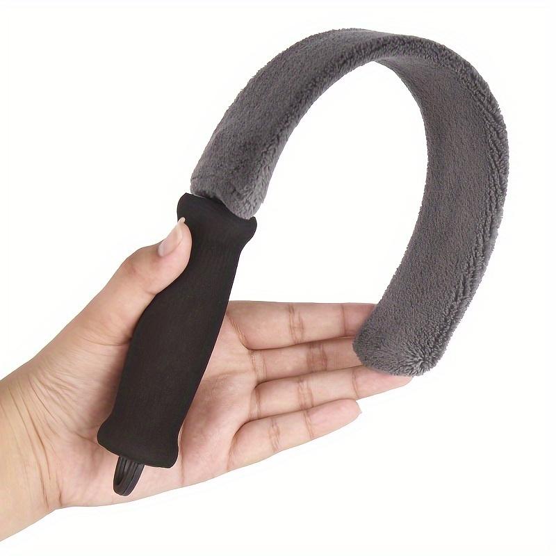 1pc Car Blind Spot and Gap Cleaning Brush, Coral Velvet Brush, Unable To Remove Bristles, Car Interior Vacuum Cleaner