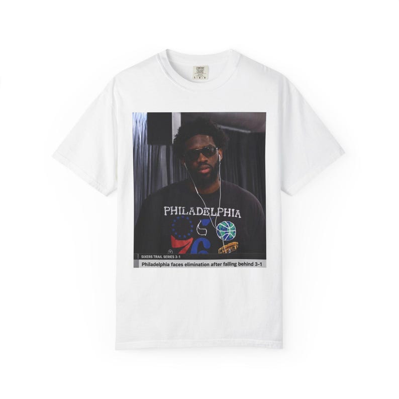 

Embiid Down 3 1 Unisex T-Shirt, Philly Playoff Meme Tee S