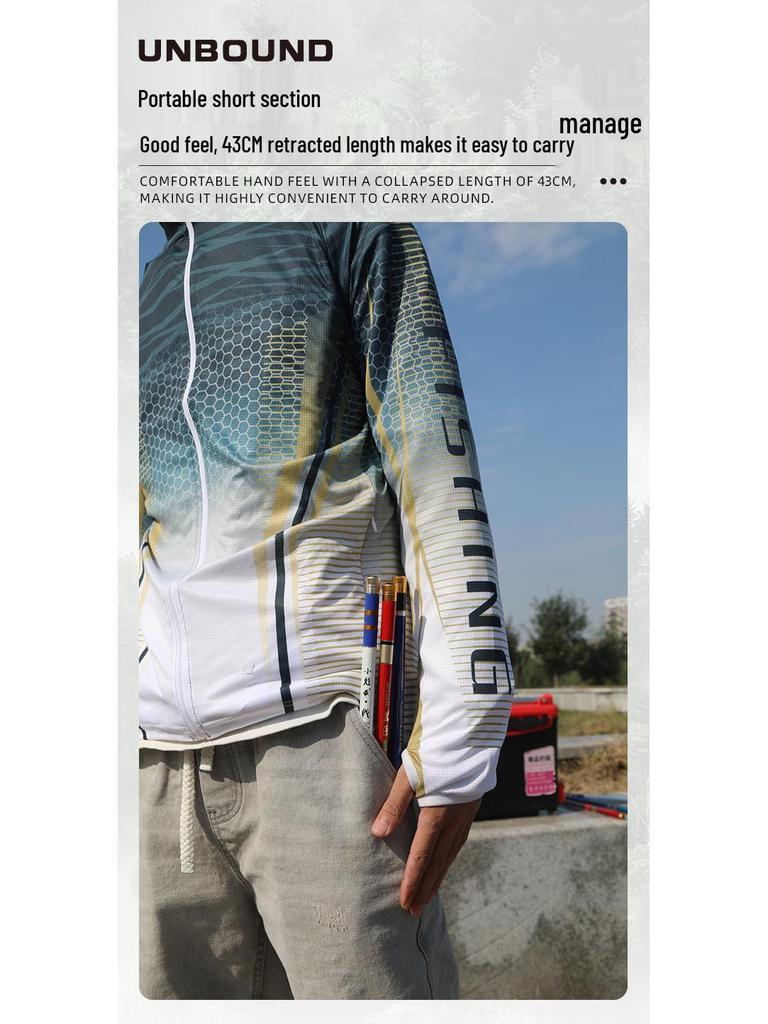 Cross Carbon Telescopic Fishing Rod - 1.35-6.3m Stream, Sea, or Ultra-Short Model