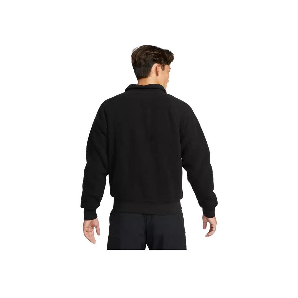 Nike SB Sherpa Casual Zip-Up Collar Skateboard Jacket Men Outerwear Black DM0873-010