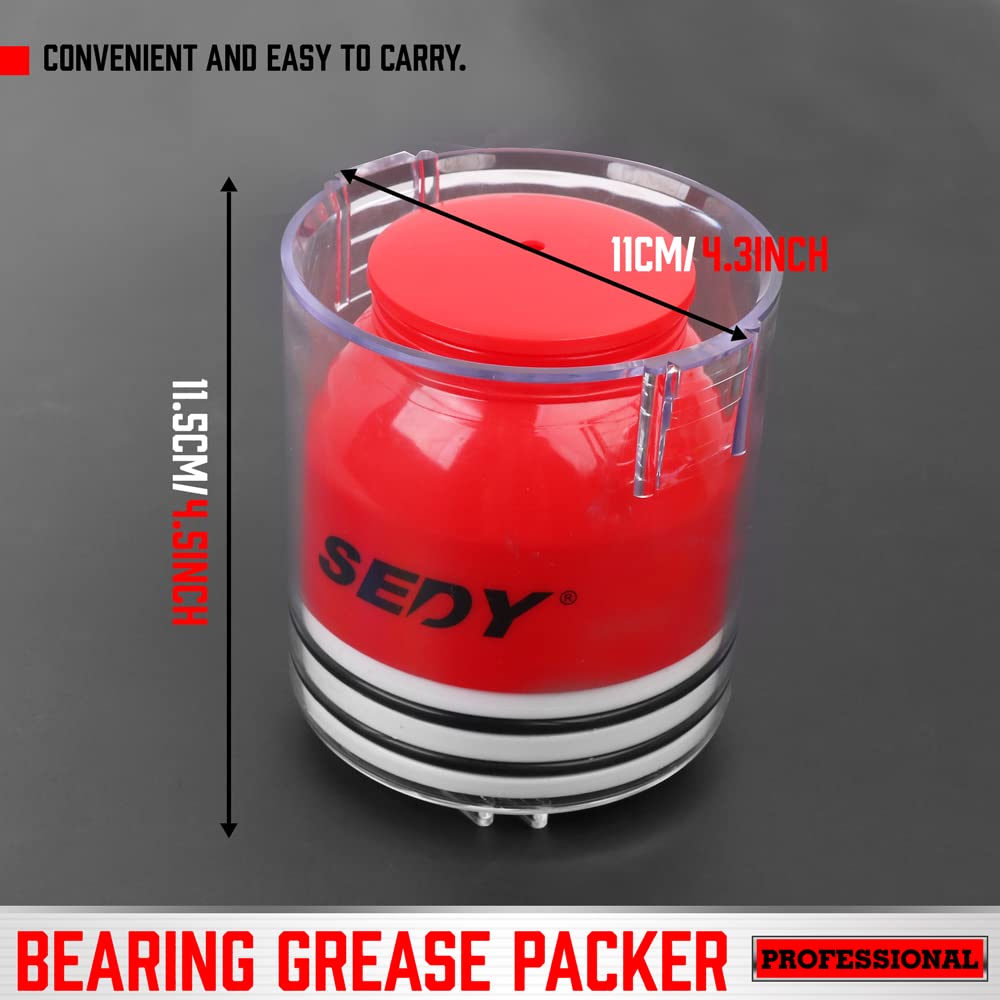Premium Bearing Packer Kit, Handy Wheel Bearing Packer Tool Portable Wheel Bearing Grease Packer, Effortlessly Flushes Old Grease And Repacks Wheel