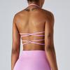 New Sexy Neck Hanging Sports Vest Women'S Yoga Bra Quick Drying Beautiful Back Running Fitness Bra Yoga Suit