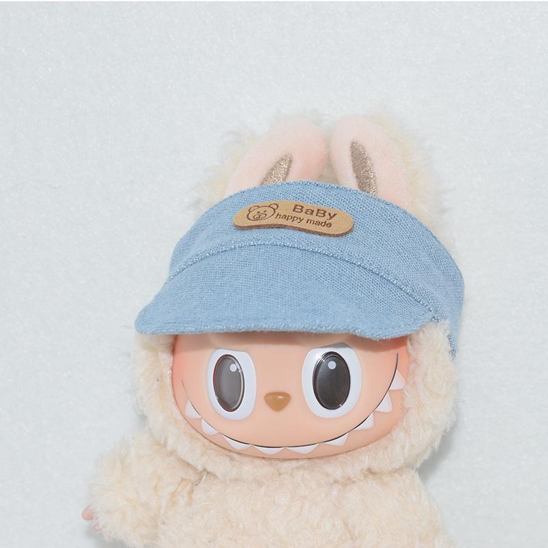 Labubu 17CM Vinyl Pendant Baseball Cap with Macaron Doll Dress-Up Accessories, In Stock