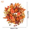 Handmade Maple Leaves Pumpkins Wreath Diy Decoration For Thanksgiving Halloween Front Door Wall Hanging Autumn Harvest Wreath