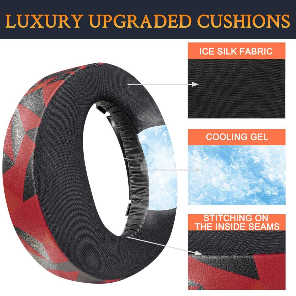 SOULWIT Chladicí gelové chrániče uší Náušníky pro Sony PULSE 3D PlayStation 5 PS5 Bezdrátová sluchátka Náhradní chrániče Chladicí chrániče uší s vysokou hustotou