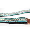 [MUSIC FIRST] Country Style Soft Cotton & Genuine Leather Ukulele Strap, Ukulele Shoulder Strap Version 2.0