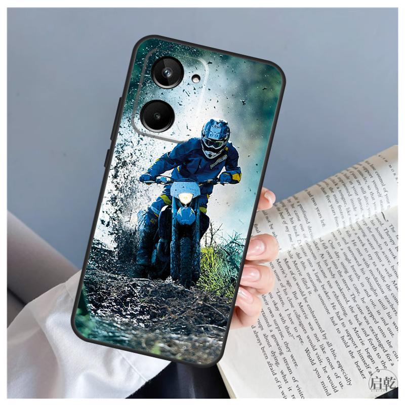 Moto Cross Motorcycle Sports For Realme C61 C63 C71 C55 C67 C51 C75 C65 C53 C35 11 12 13 14 Pro Plus GT6 GT7 15 Pro Case