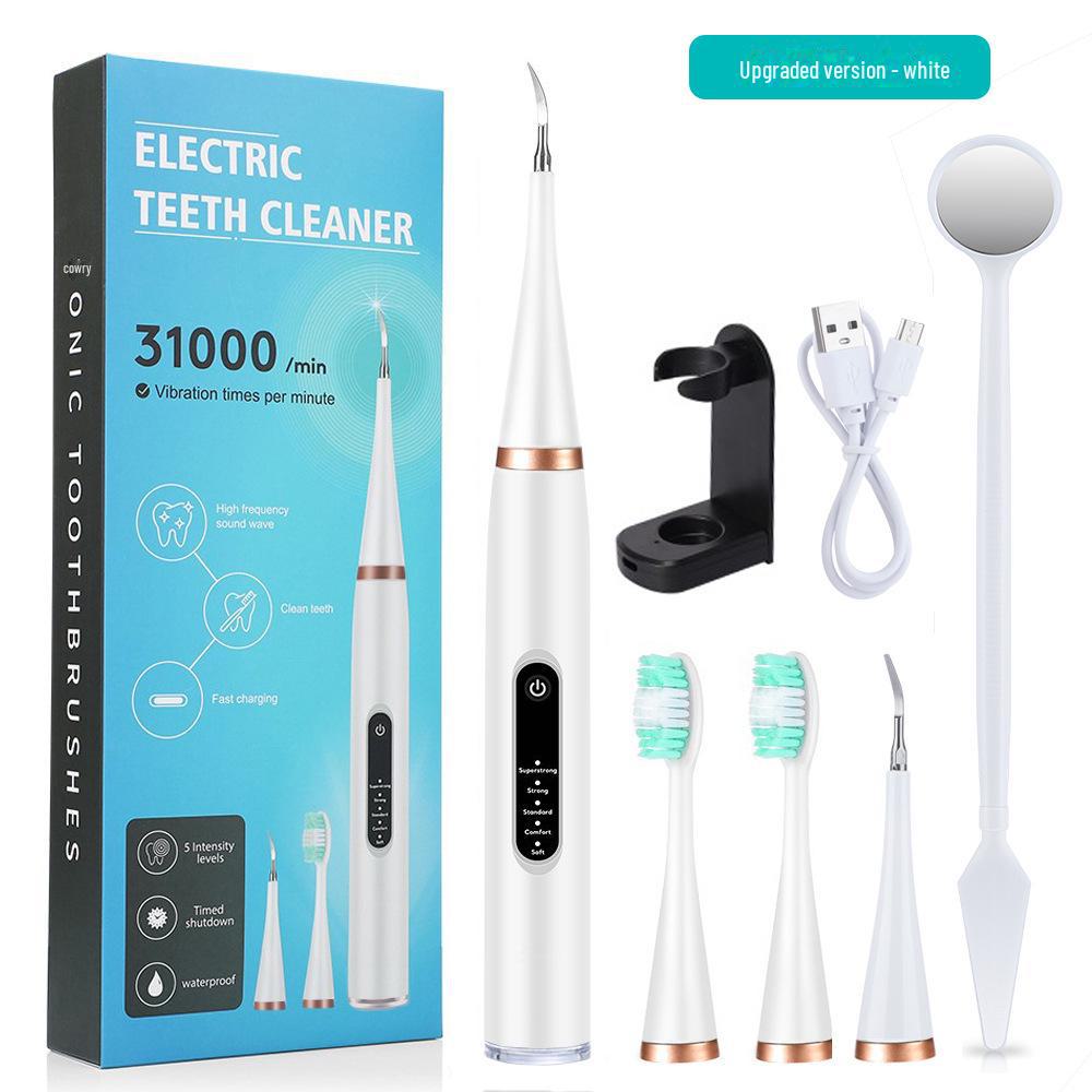 Ensemble de brosses à dents électriques à 5 vitesses: Vibration haute fréquence pour éliminer le tartre, la plaque dentaire et les taches - Outil de blanchiment