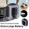 5 Speed Waist Fan LED Lighting Hanging Neck Fan Portable Wearable Fan