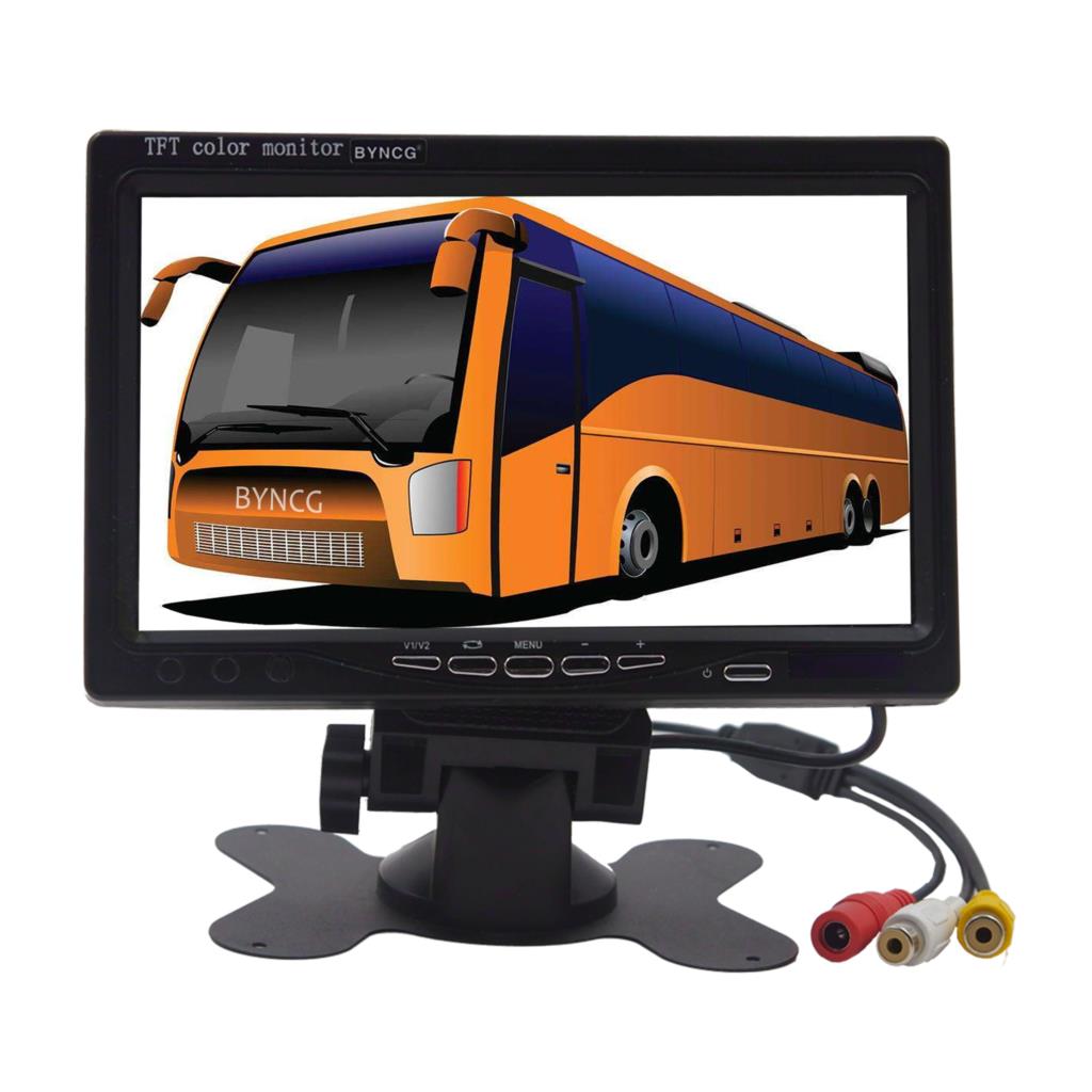 Universal 7 Inch  HD Screen Car Monitor Security Monitor Parking Assistance  Rear View Camera Optional