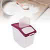 Rice Container Sealed Clear Rice Dispenser Flour Storage Bin with Cup For Holding Flour Kitchen Grain Dry Food Pet Food