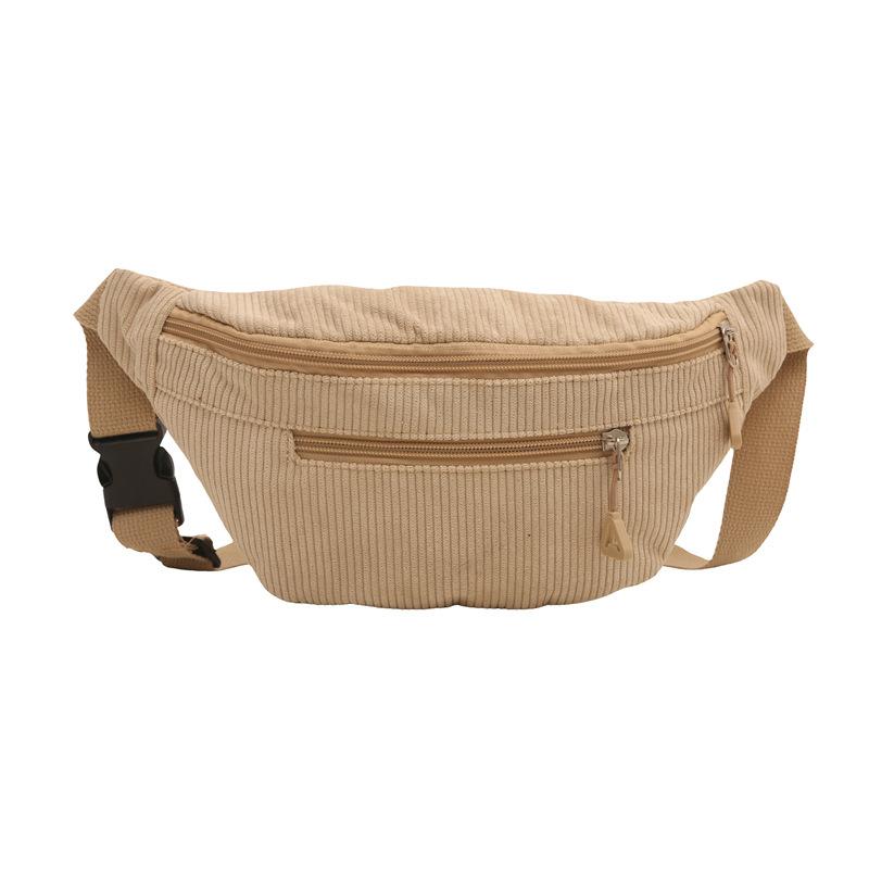 Lightweight Waist Bag New Style Velvet Casual Ladies Multi Purpose Crossbody Bag Versatile Fashion Simple Breast Bag Cycling Bag