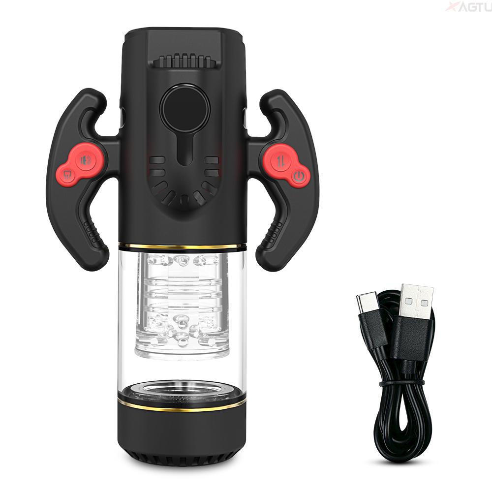 Męski Kubek Masturbacyjny Automatyczny Teleskopowy Obrotowy Maszyna do Masturbacji Dla Mężczyzn Symulacja Blowjob Piston Artykuły dla Dorosłych Zabawka Seksualna