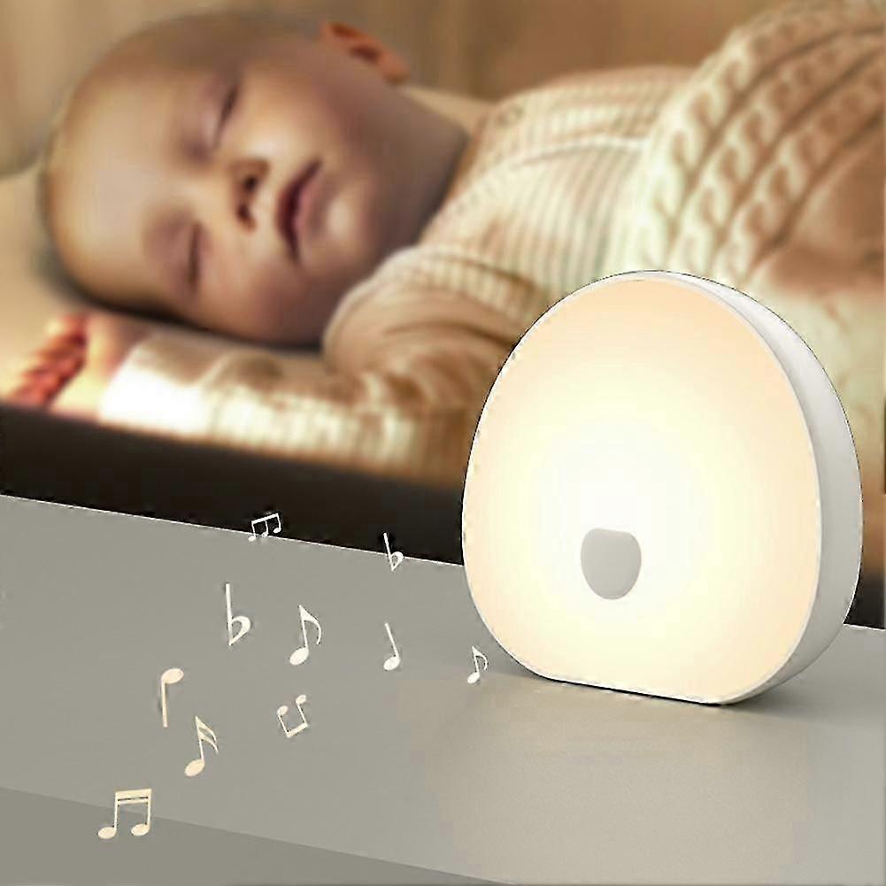 Sleek Portable Durable White Noise Sleep Device With Soothing Sound Touchable Led Light For Baby Long-lasting