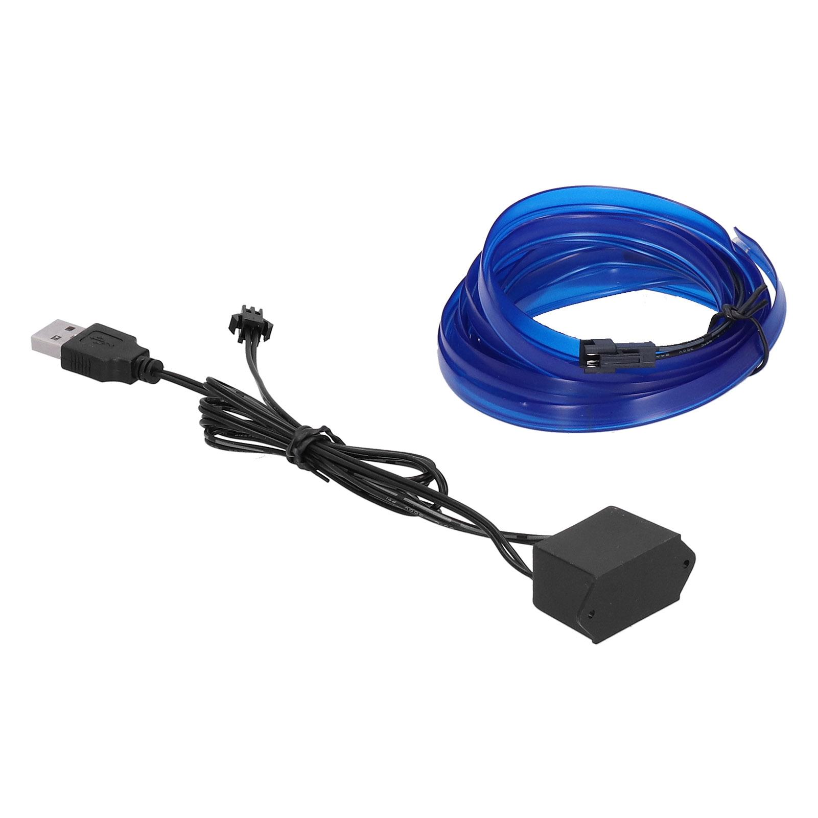 

3 Meters 9.8ft USB Car Ambient Light Flexible LED Light Strip Car Interior Decorative Lamp