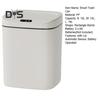 12/14/16L Smart Trash Can with Lid Automatic Sensor Battery Operated Living Room Kitchen Bathroom Household Waste Rubbish Garbage Storage Bin