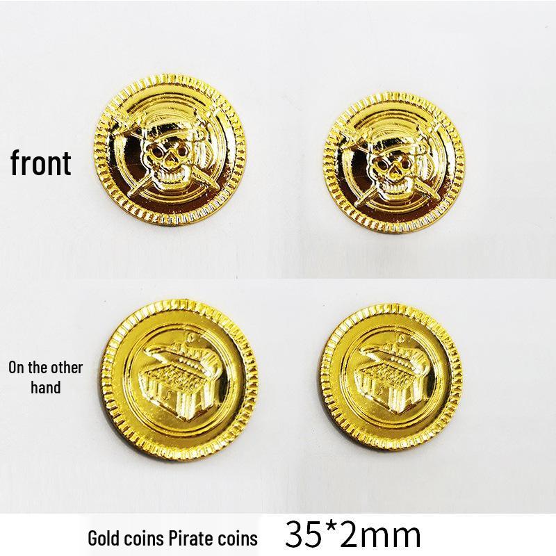 Pirate Gold Coin Simulation Game Ornaments & Chips