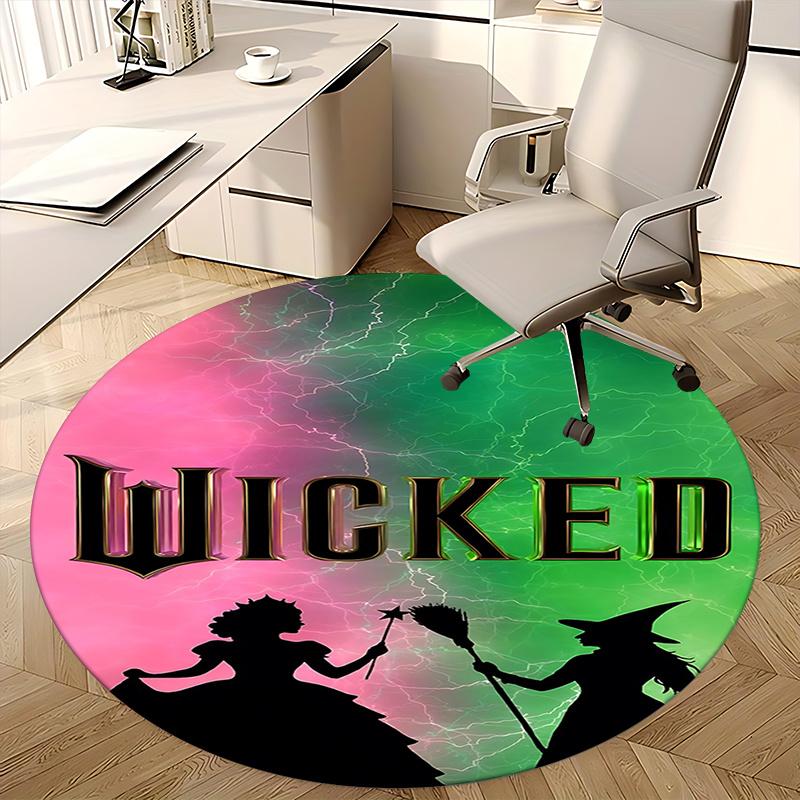Wicked Chair mat Round Rug Office carpet, Non slip, Suitable for Living Rooms, Bedrooms,Decor1205913a