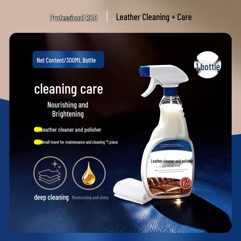 Leather Care Oil: Cleaner & Conditioner for Shoes, Sofas, and Goods.