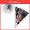 100 unidades Sacos de Cone de Halloween Transparentes Sacos de Doces para Festas Festivas
