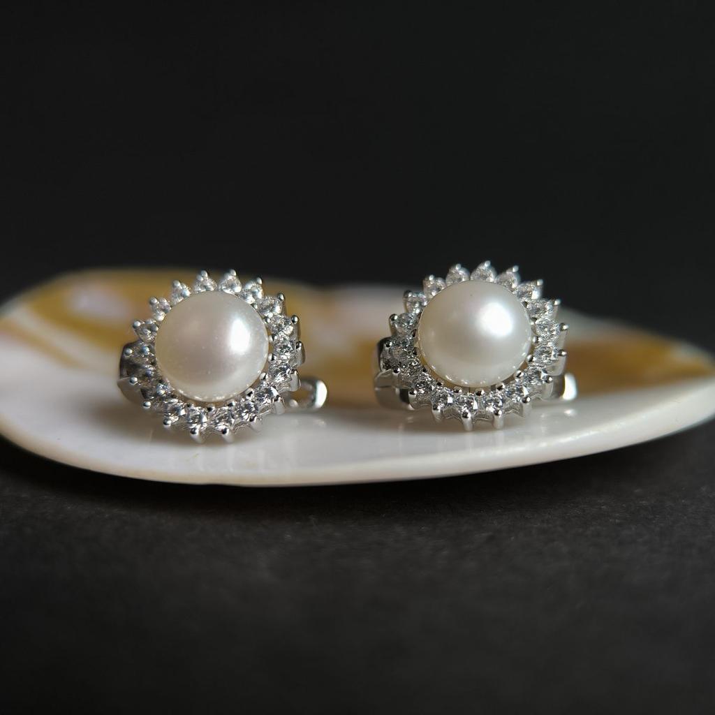 Cercei din argint cu perle naturale (2197980)