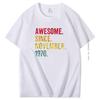 Retro Vintage 53th Birthday Awesome Since April 1970 Graphic T Shirts Cotton Tshirt Summer Harajuku Mens Short Sleeve Tshirt