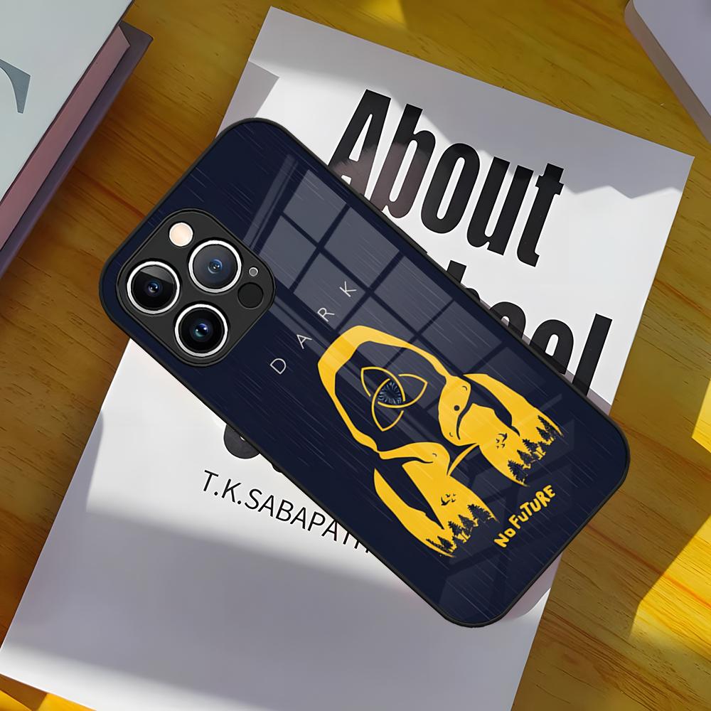 Cool D_Dark TV Series Phone Case Glass Cover For IPhone 17 15 Pro Max 14 Pro 16 12 11 13 Mini X XR XS 8 7 Plus SE