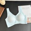 Summer Jelly Strip Bra with Cool Cups, Breathable Ultra-Thin Vest-Style, Naked-Feel Quick-Dry Underwear for Women, Minimizes Large Busts, Wireless