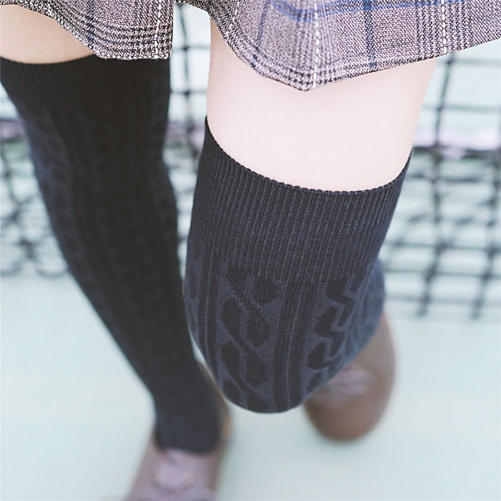 Solid Color Thigh Socks Japanese Long Tube Socks Long Stockings Autumn Winter Season for Women
